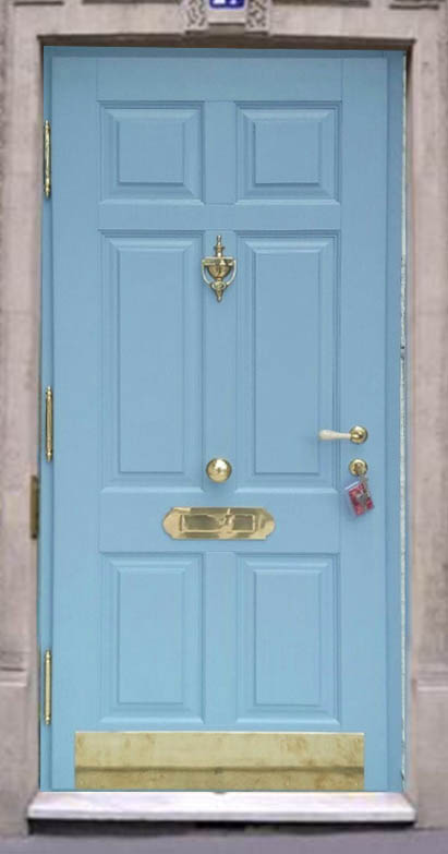 голубая дверь